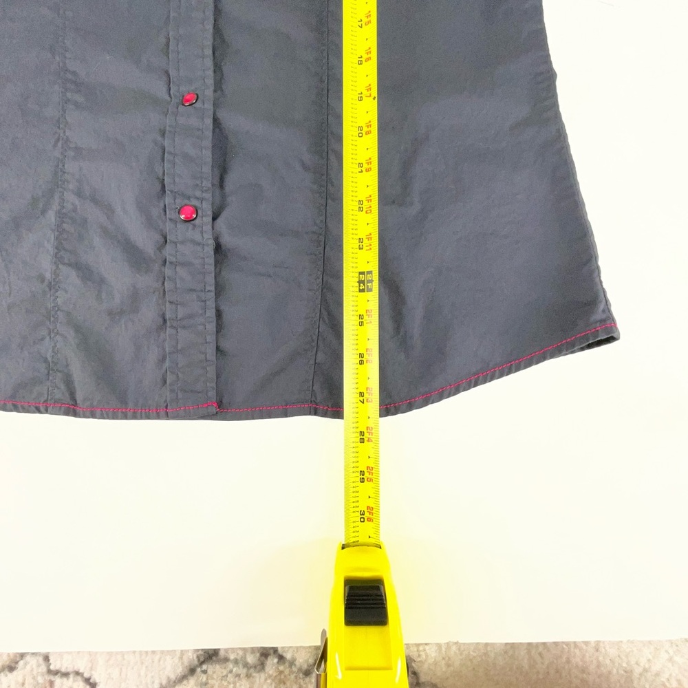 Cruel Women’s Western Gray w/ Pink Snap Button Long Sleeve Shirt | Size XL - Picture 8 of 12